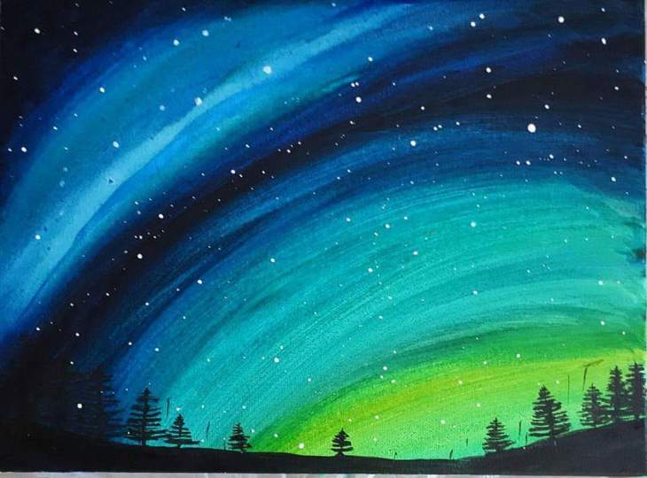 Aurora Lights painting
